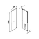 Endkappe, Easy Glass Max, Seitenm./Treppe, MOD 8533, Alu^