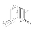 Endkappe, Easy Glass Prime &quot;F&quot;, Bodenm., MOD 8422, Aluminium^