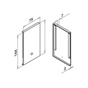 Endkappe, Easy Glass Prime, Seitenmontage, MOD 8432, Alu^
