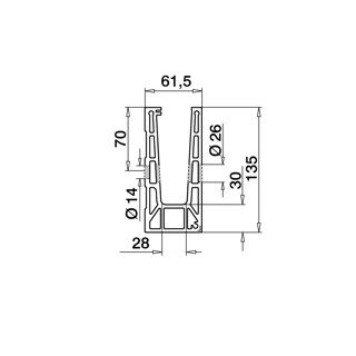 Ecke für Bodenprofil, EG Pro, Seitenm., MOD 8131, Gebürstet, Aluminium^
