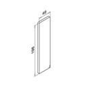 Endkappe, Easy Glass Slim, für Treppen, MOD 8013, Gebürstet, Aluminium^