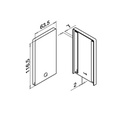 Endkappe, Easy Glass Smart, Bodenmontage, MOD 8212, Alu^