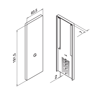 Endkappe, Easy Glass Smart, Bodenm./Treppe, MOD 8213, Alu^