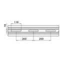 Drainage profile, EG Smart, Seitenm., MOD 8237, Aluminium^