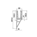 Bodenprofil, EG Max &quot;Y&quot;, Seitenm., MOD 8540, Aluminium