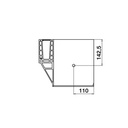 Ecke für Bodenprofile, EG Max &quot;Y&quot;, Seitenm., MOD 8541, Alu