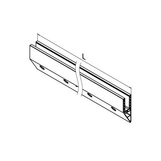 Bodenprofil, EG Smart &quot;Y&quot;, Seitenmontage, MOD 8240, Gebürstet, Alu^