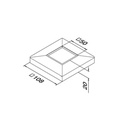 Abdeckkappe für Bodenglasklemme MOD 6200, MOD 4562, V4A^
