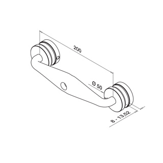 Glasadapter &quot;Q-spider&quot;, 2-Arm; 140750^