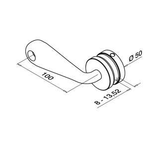 Glasadapter &quot;Q-spider&quot;, 1-Arm; 140751^