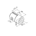 Blechhalter, Ø25 mm, 1,5-4mm plate, Q-line, MOD 0743, V2A^
