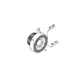 Befestigungsadapter für Spider-Glasadapter, MOD 0724, V2A