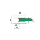 Glasklemme, MOD 2100, V4A^