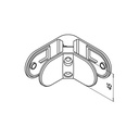 Glassverbinder, 90°, MOD 2890, Glas 6-12,76 mm, V2A^