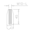 Glasvordach Punkthalter Aminata
