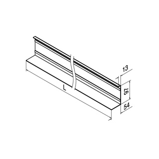Blendleiste, Easy Glass Up Inverse, Seitenmontage,