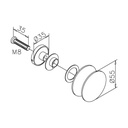 Laufrolle für Glasmontage Karolina