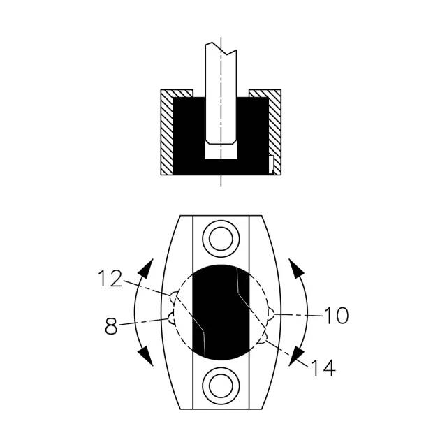 Bodenführung für Schiebetür Lale^