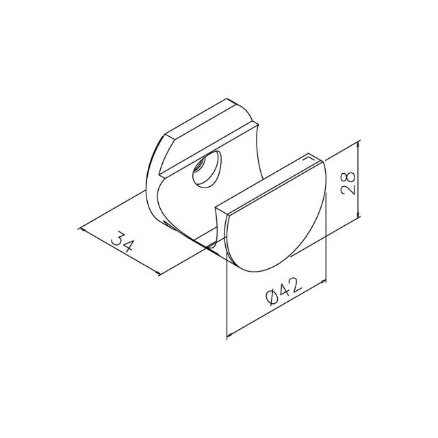 Laufrohrhalter für Wand-Montage Wanda^