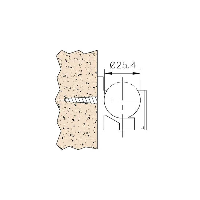 Laufrohrhalter für Wand-Montage Wanda^