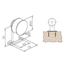 Laufrolle für Holzmontage Rodey^