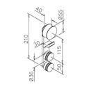 Laufwagen für Glasschiebetür-System mit Aushebesicherung Cathelijn^