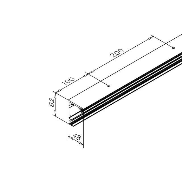 Laufschiene Letty, Edelstahl Design^