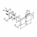 Glastürscharnier Suzanne^