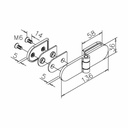 Glastürscharnier Kirstin^