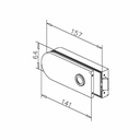 Glastürschloss, unverschließbar Sevennah^