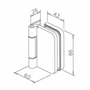 Glastürscharnier Cassie^