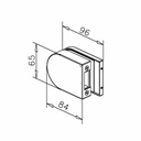 Gegenkasten für Glastürschloss Merie