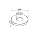Abdeckkappe, für Handlaufhalter MOD 0126/0142, MOD 0520, V4A^