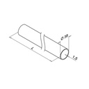 Rohr, Ø38x1,5 mm, d line, MOD 4800, V4A^