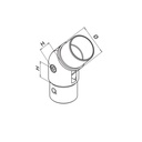 Justierbarer Rohrverbinder, -90° bis +90°, MOD 0302, V2A^
