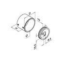 Wandflansch mit Blindbefestigung, Q-line, MOD 0504, V2A^