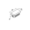 Endkappe, flach, Easy Hit, Square Line, MOD 5728, V4A^