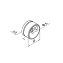 Adapter für Holz-Handlauf Ø42 mm, MOD 0792, V2A^