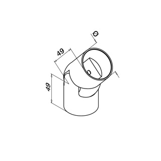 Justierbarer Verbinder, 0-70°, für Holz, MOD 0313, V4A^
