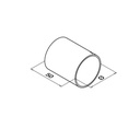 Verbinder für Holz-Handlauf Ø42 mm, MOD 0793, V2A^