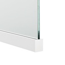 Endkappe Glas-Klemmprofil | 8-10 mm | Weiss^