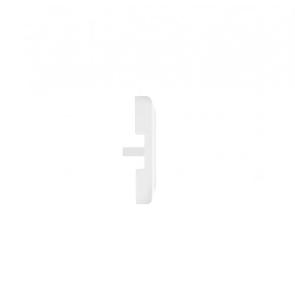 Endkappe Glas-Klemmprofil MINI | 8-8,76 mm | Weiss^