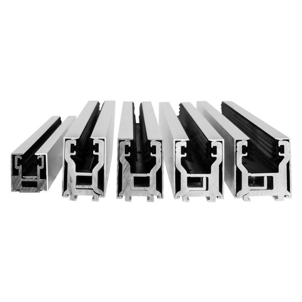 Endstück Glasklemmprofil MINI 8 - 8,76 mm - Edelstahloptik^