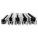 Endstück Glasklemmprofil MINI 8 - 8,76 mm - Edelstahloptik^