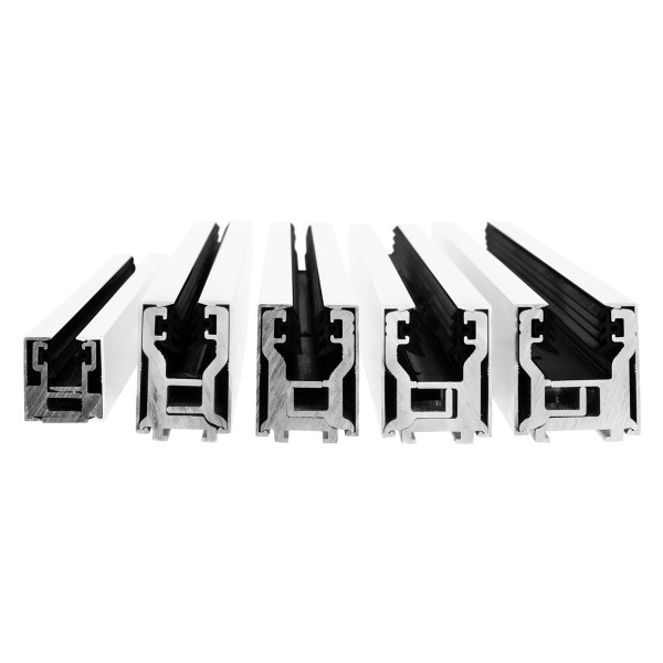 Endstück Glasklemmprofil MINI 8 - 8,76 mm - Weiss^