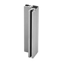 Glas Eck-Klemmprofil Set 10 mm - Edelstahloptik^