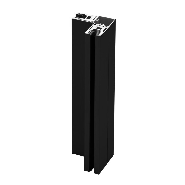 Glas Eck-Klemmprofil Set 10 mm - Schwarz^