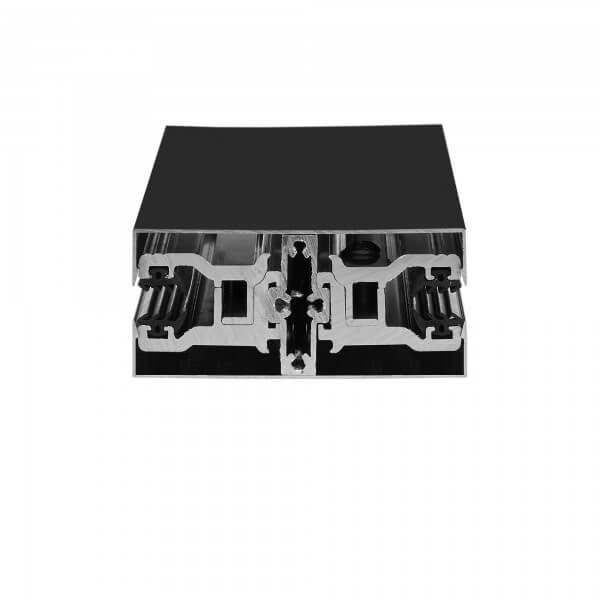 Glas H-Klemmprofil Set 12 mm - Schwarz^