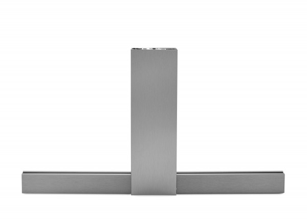 Glas H-Klemmprofil Set 12 mm - Edelstahloptik^