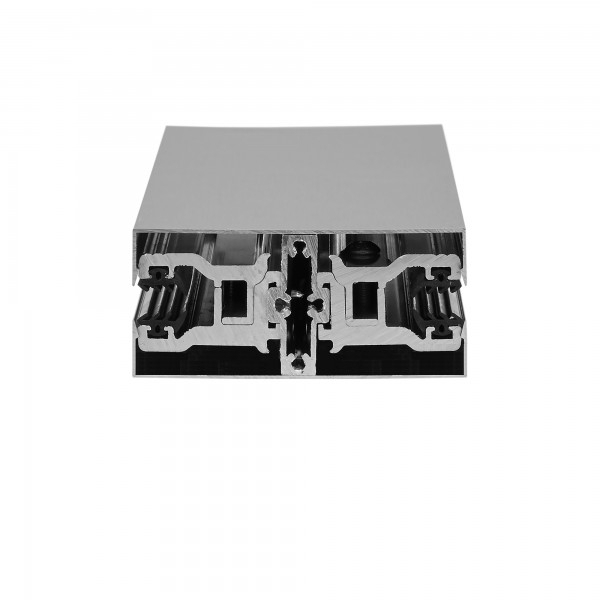 Glas H-Klemmprofil Set 12 mm - Edelstahloptik^